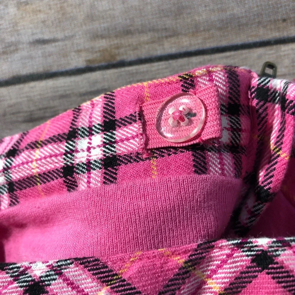 Vintage Gymboree pink & black plaid skirt! Size 8